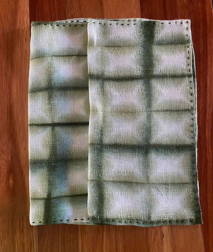 Green Stripe Napkins &Pearls